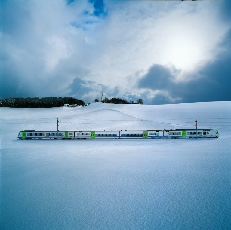 Bahn im Winter